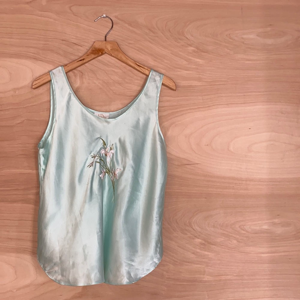 LA intimates tank / sea foam / size XL
